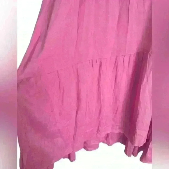Women’s Size Small Dress Pink Maxi Boho‎ - Flowy Caftan Style Tiered - Picture 5 of 11